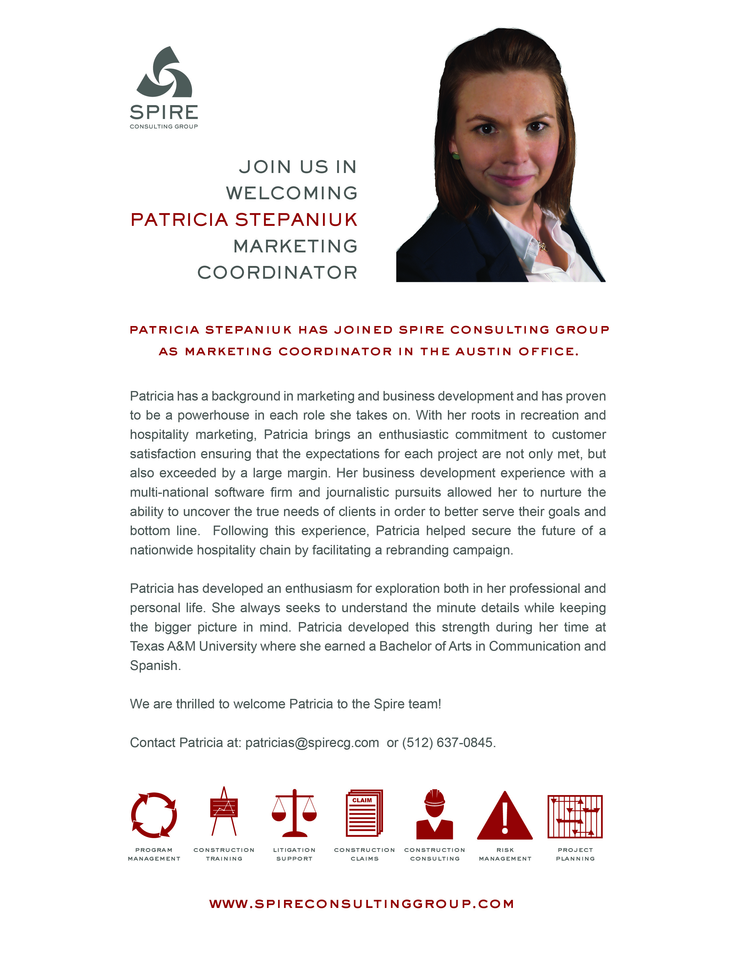 new employee announcement spire consulting group new employee announcement