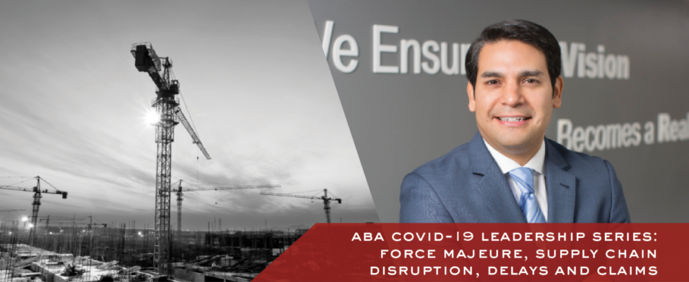 Anthony Gonzales presents at the ABA Covid-19 Leadership Series