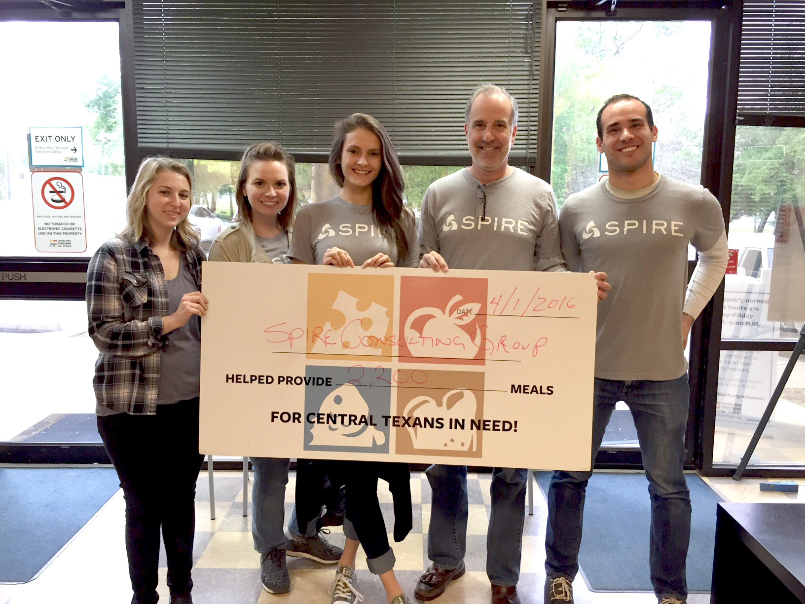 Spire Consulting Group gives back to Central Texas Food Bank
