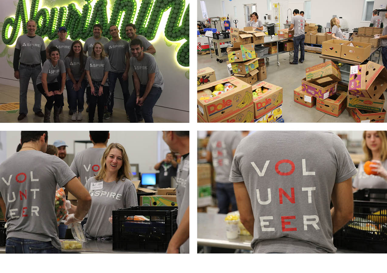 November Spire Consulting Group volunteer team at Central Texas Food Bank
