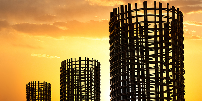 Rebar pillars SCG