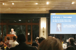 Anthony Gonzales, outstanding young alumni