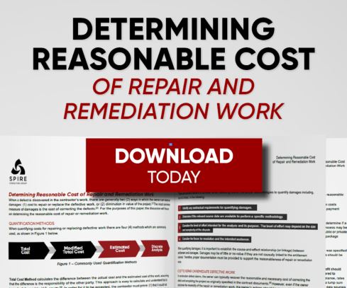 Determining Reasonable Cost of repair and remediation work