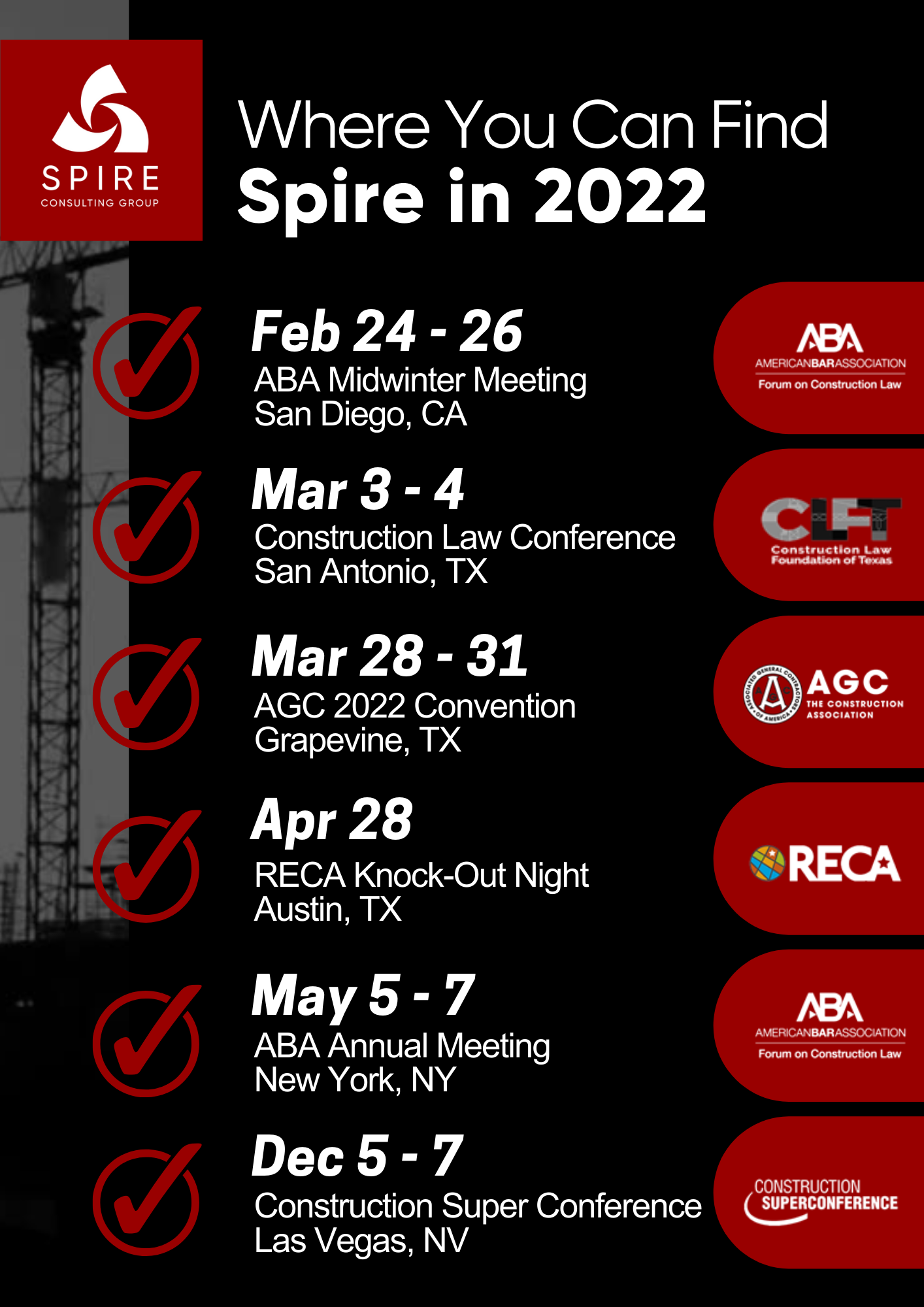 2022 Upcoming Events
