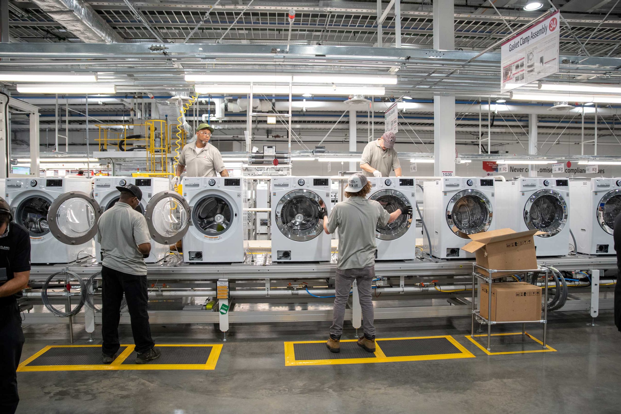 Residential Appliance Production Facility assembly line