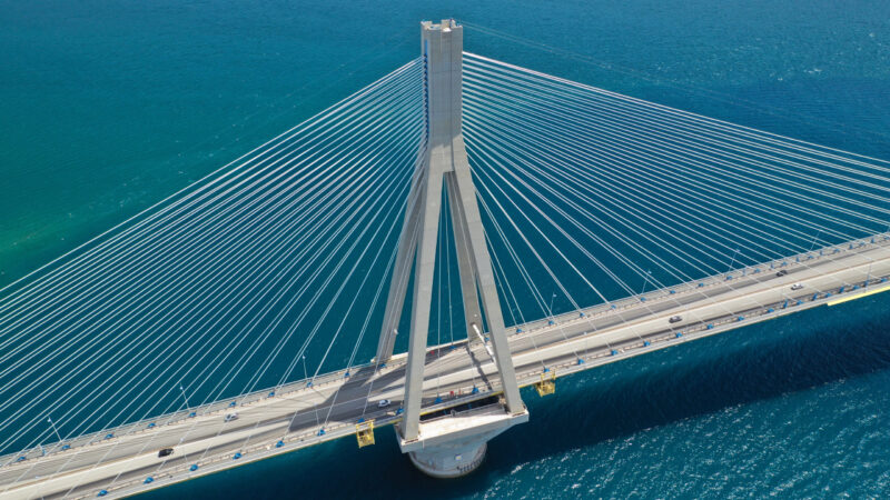 Corpus Christi Harbor Bridge in the Port of Corpus Christi, Texas